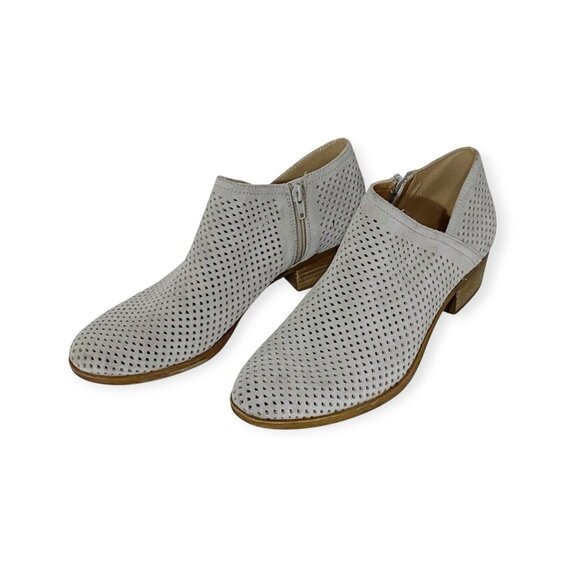 Lucky Brand Baylah2 Gray Suede Perforated booties, Size 9.5 - Picture 1 of 12